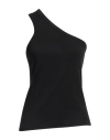 Thom Krom Woman Top Black Size L Cotton, Elastane In Black