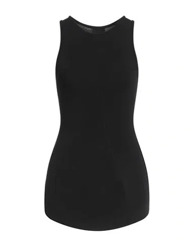 Thom Krom Woman Top Black Size Xs Cotton, Modal, Elastane