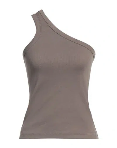 Thom Krom Woman Top Dark Green Size S Cotton, Elastane