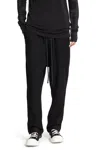 Thom Krom Wool Felt Sweatpants In Black