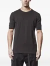 Thom Krom Worked Short-sleeve T-shirt In Brown