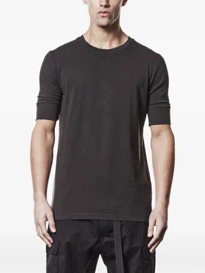 Thom Krom Worked Short-sleeve T-shirt In Brown