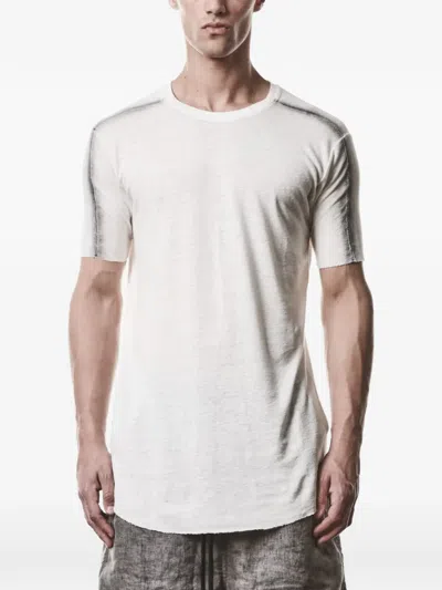 Thom Krom Worked T-shirt In White