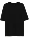 Thom Krom Oversized Patched Print Cotton-modal Stretch Jersey T-shirt In Black  