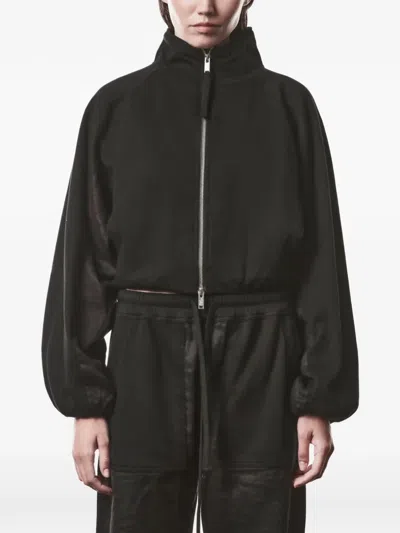 Thom Krom Zip Cotton Jacket In Black