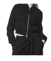 Thom Krom Cropped Wool Felt Bomber In Black