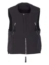 Thom Krom Zip Padded Gilet In Black