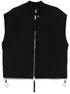 Thom Krom Zip-up Gilet In Black
