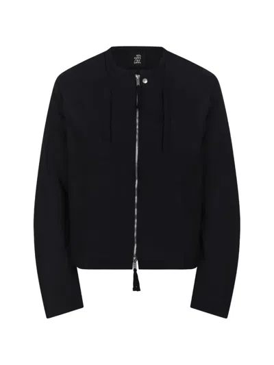 Thom Krom Zip-up Jacket In Black