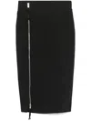 Thom Krom Zip-up Midi Skirt In Black