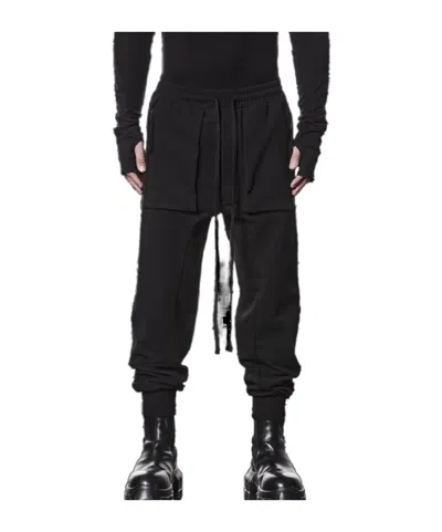 Thom Krom Zipper Pocket Cargo Trousers In Black