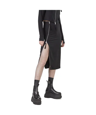 Thom Krom Zippered Skirt In Black