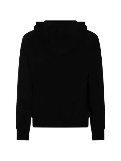 Thom Krom Zip-up Drawstring Hoodie In Black