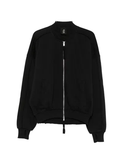 Thom Krom Zip-up Panelled Jacket In Black