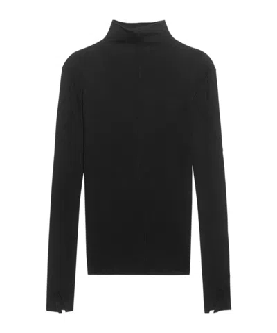 Thom Krom S Lim-fit Rollkragen-longsleeve In Black