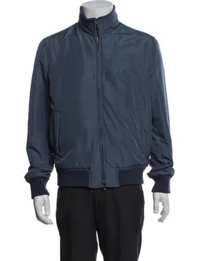 Pre-owned Thom Sweeney Bomber Jacket In Blue