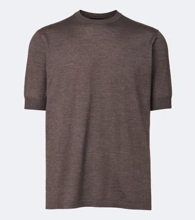 Thom Sweeney Cashmere And Silk Sweater In Purple