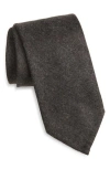 Thom Sweeney Cashmere Tie In Brown