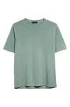 Thom Sweeney Classic Cotton T-shirt In Sage