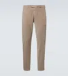 Thom Sweeney Cotton-blend Corduroy Slim Pants In Brown
