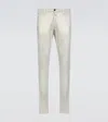 Thom Sweeney Cotton-blend Pants In Stone