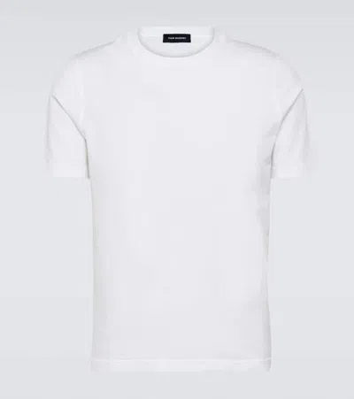 Thom Sweeney Cotton Jersey T-shirt In White