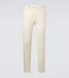 Thom Sweeney Cotton Twill Chinos In White