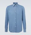 Thom Sweeney Denim Shirt In Multi