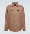 Thom Sweeney Linen, Wool And Silk-blend Jacket In Tabacco