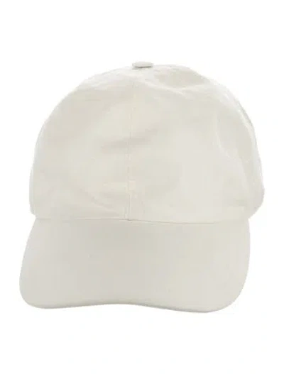 Pre-owned Thom Sweeney Linen-wool Blend Baseball Cap In Neutrals