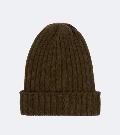 Thom Sweeney Ribbed-knit Cashmere Beanie In White