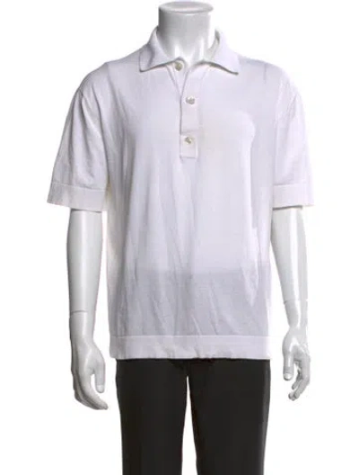 Pre-owned Thom Sweeney Short Sleeve Jersey In White