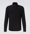 Thom Sweeney Silk Shirt In Black