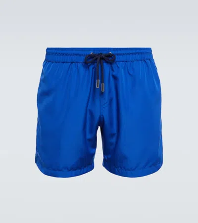 Thom Sweeney Swim Shorts In Cobalt Blue