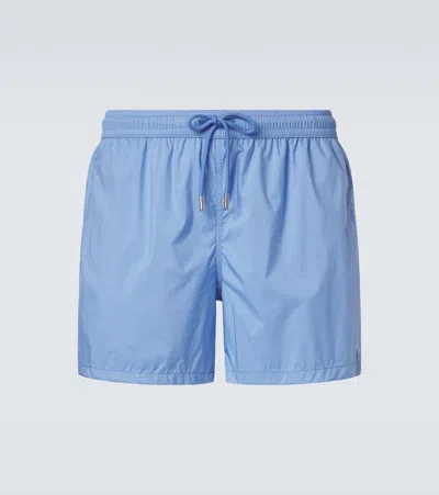 Thom Sweeney Swim Trunks In Blue