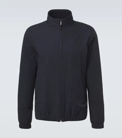 Thom Sweeney Technical Bomber Jacket In Blue