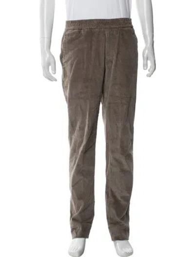 Pre-owned Thom Sweeney Tweed Pattern Corduroy Pants In Brown