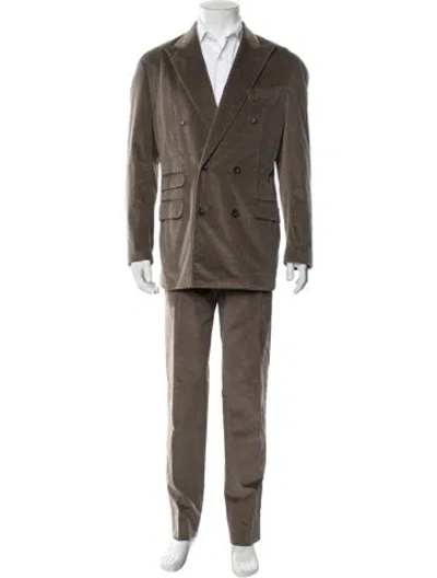 Pre-owned Thom Sweeney Two-piece Suit In Brown