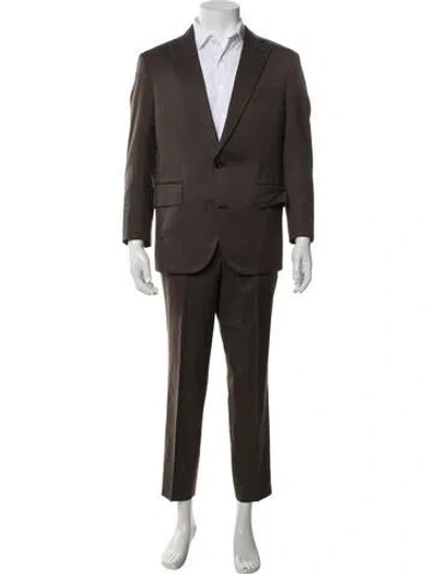 Pre-owned Thom Sweeney Two-piece Suit In Brown