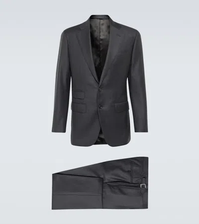 Thom Sweeney Weighhouse Wool Suit In Grey