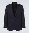 Thom Sweeney Wool Blazer In Blue
