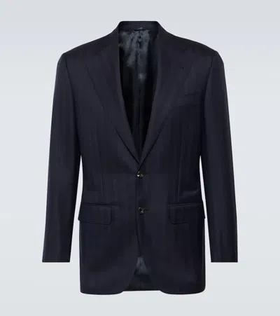 Thom Sweeney Anzugjacke Aus Wolle In Blau