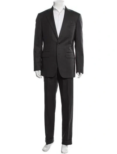 Pre-owned Thom Sweeney Wool Two-piece Suit In Black