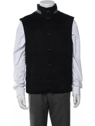 Pre-owned Thom Sweeney Wool Vest In Black