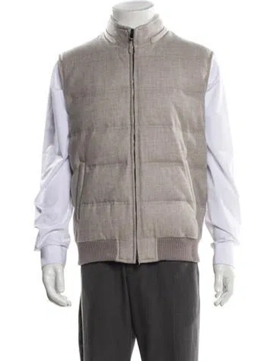 Pre-owned Thom Sweeney Wool Vest In Gray