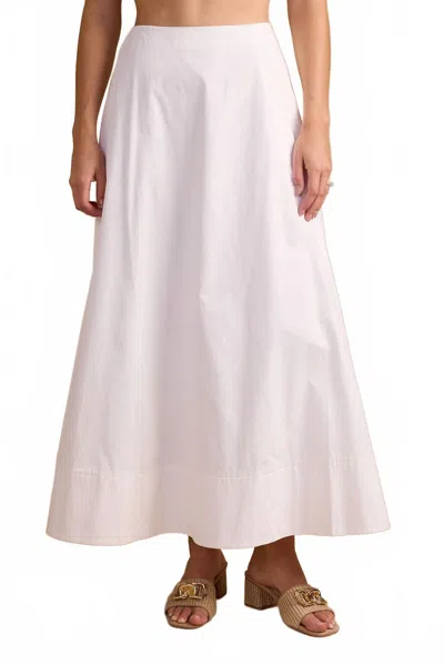 Thomas & Lourdes Dalia Midi Skirt In White
