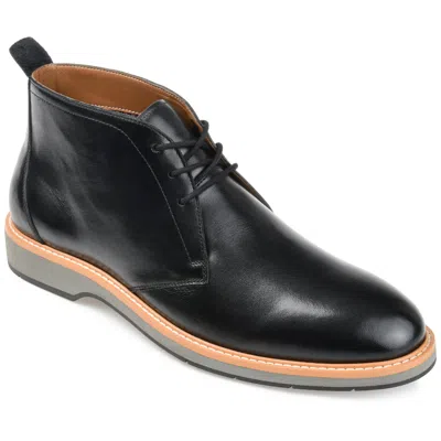 Thomas & Vine Booker Plain Toe Chukka Boot In Black
