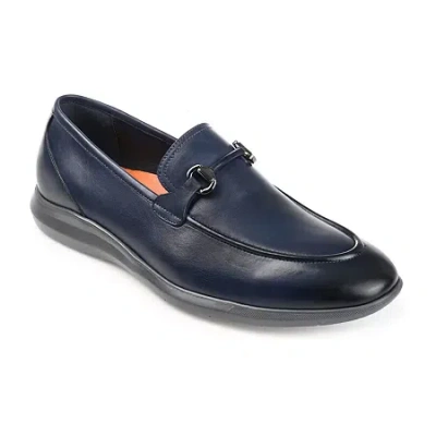 Thomas & Vine Burns Mens Moc Closed Toe Loafers In Blue