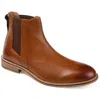 Thomas & Vine Corbin Wide Width Plain Toe Chelsea Boot In Green