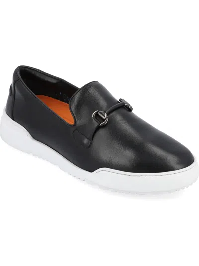 Thomas & Vine Men's Dane Plain Toe Bit Loafer Casual Shoes In Black